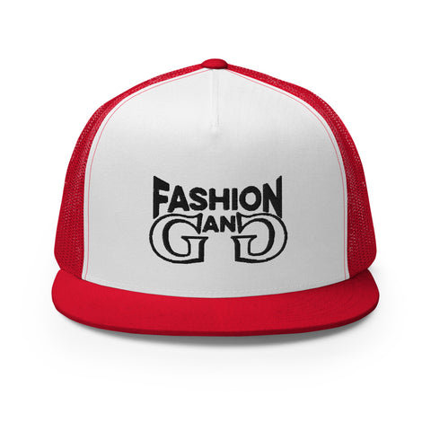 Fashion Gang Trucker Cap ( Black Letters )