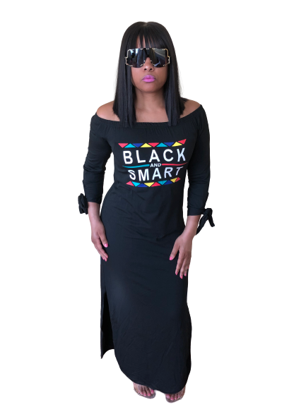 Black & Smart Maxi Dress
