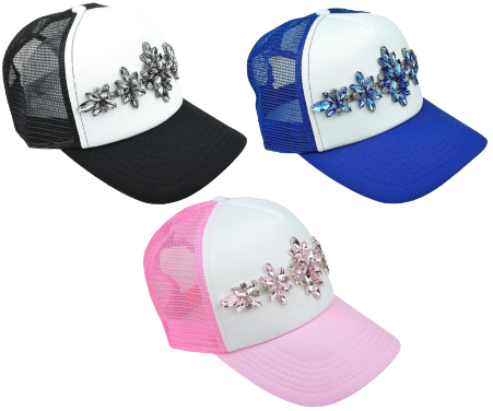 Blinged Out Jeweled Trucker Hats