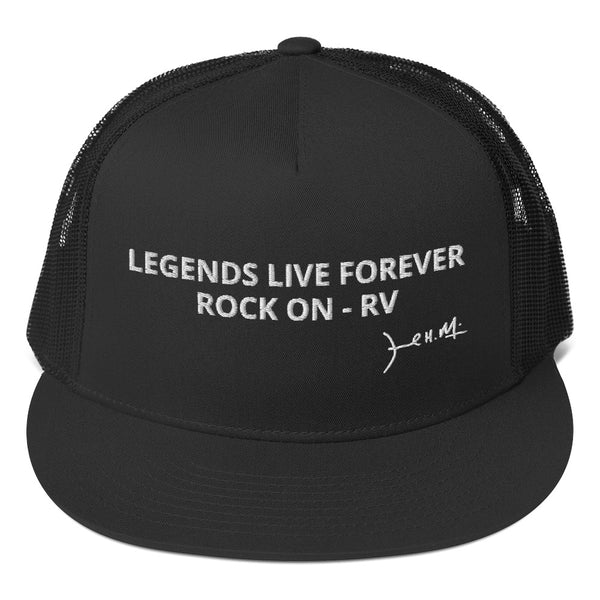 RV - Trucker Cap ( White Letters Embroidered )