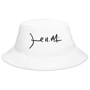 Signature Bucket Hat ( White )