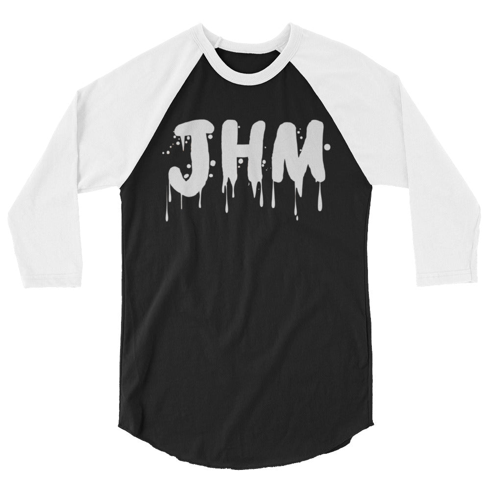 JHM Blue Drip 3/4 sleeve raglan shirt